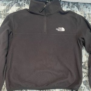 Black North Face Fleece Quarter